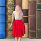 Peggy Swing Skirt in Red
