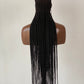 Feeding Braid Wig (Medium Brown Full Lace) Color 1B, Waist Length - Sharon