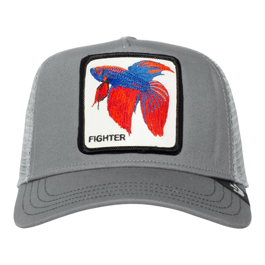 Goorin Bros Alpha Betta Men Trucker Hat Grey