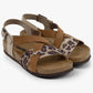 Noa by LEON- Women’s Leather Sandal- Ankle Strap with Adjustable Buckle & Arch Support
