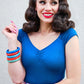 Isabel Top in Peacock Blue