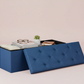 30/43" Folding Storage Ottoman Bench Heavy Duty Padded Seat Multi Size - Color