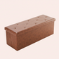30/43" Folding Storage Ottoman Bench Heavy Duty Padded Seat Multi Size - Color