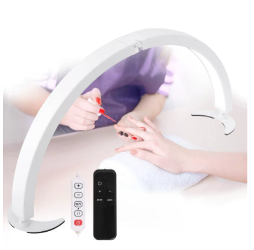 Nail Beauty Desktop Lamp Three-color Temperature Touch Control Half Moon U-shaped Fill Light