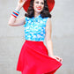 Red Skater Skirt