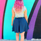 Ocean Blue Skater Skirt