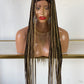 Ready to Ship- Knotless mix color Full lace braided wigs