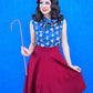 Charlotte Skirt in Burgundy - 4X only