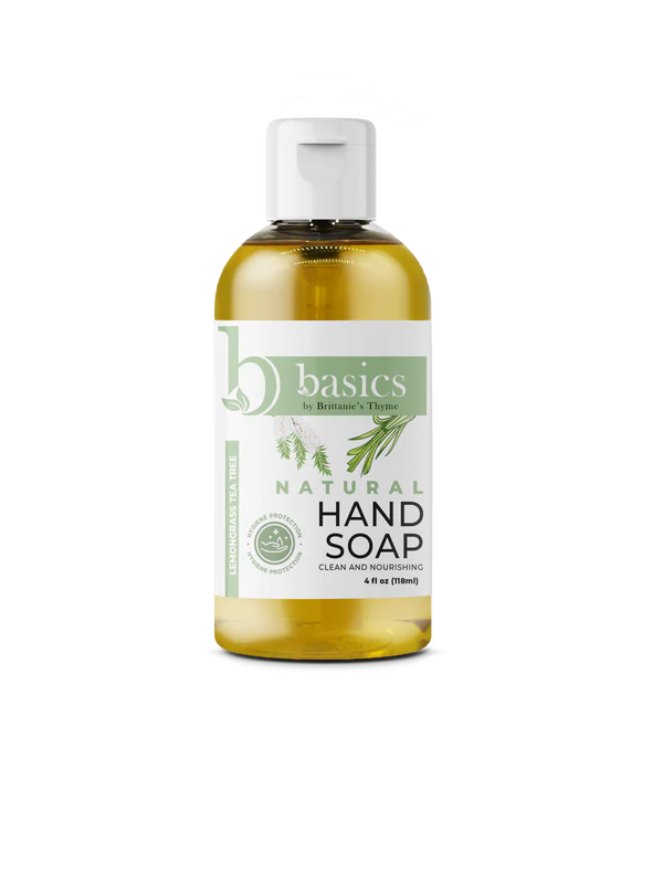 Brittanie's Thyme - Hand Soap Basics Lemongrass Tea tree 4 fl oz - Pack of 3