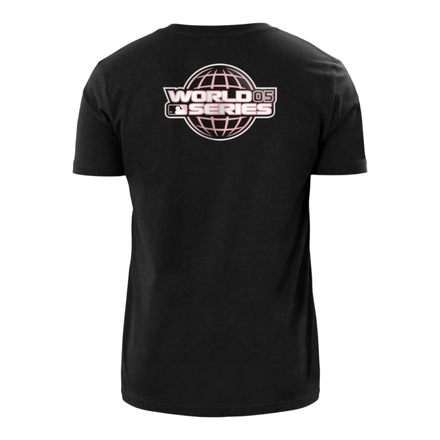 New Era MLB Chicago White Sox Team Drip World Series Men T-Shirt Black/Pink