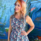 Coral Skater Dress
