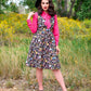 Helen Retro Blouse in Pink