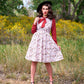 Butterfly Vintage Dress in Cream