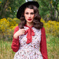 Helen Retro Blouse in Cognac - 3X only