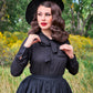 Helen Retro Blouse in Black