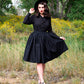 Helen Retro Blouse in Black