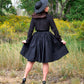 Helen Retro Blouse in Black