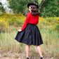 Helen Retro Blouse in Red - Plus Sizes only