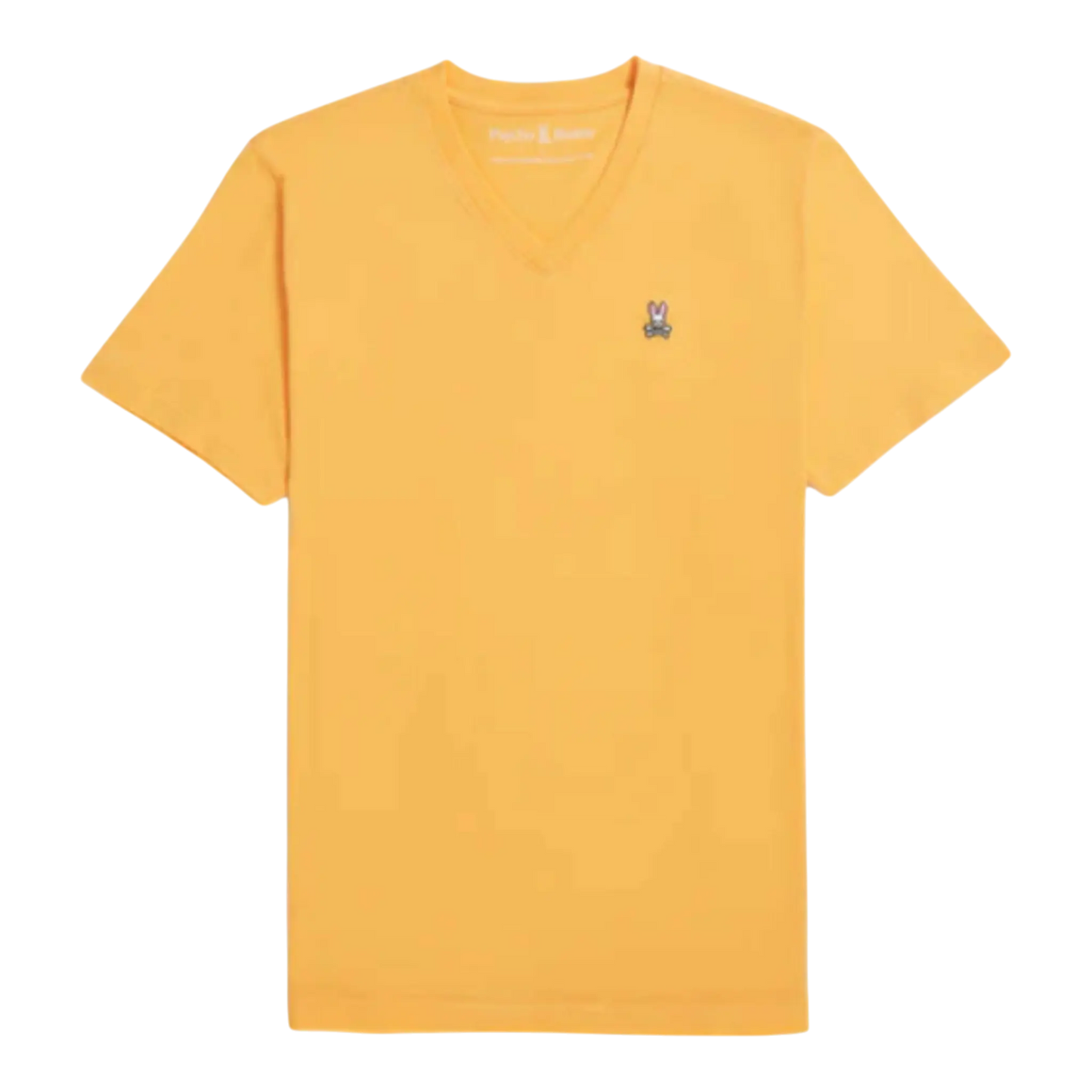 Psycho Bunny Classic V-Neck Men T-Shirt Orange Soda