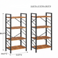 Industrial Bookshelf – /4/5/6/Triple-Tier Metal Storage Shelf