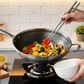 13.3″ Stainless Steel Wok Pan with Lid & Spatula – Nonstick – All Cooktops