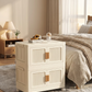 2-6 Layer Foldable Rolling Storage Bin Cabinet | Large Capacity Closet Organizer