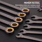 2/10/12/24 PCS Ratcheting Wrench Set SAE Metric - Steel Combination Spanner Kit