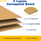Multi Size/Pack - Corrugated Cardboard Packing Shipping Mailing Moving Boxes