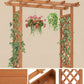 Raised Wooden Planter Box with Tall Trellis for Climbing Plants