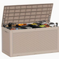 75 Gallon Heavy-Duty Outdoor Deck Box – Waterproof Patio Storage Box with Hinged Lid, Lockable & Easy Assembly