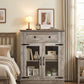 Modern Glass Door Cabinet – 3 Styles | Adjustable Shelves | Compact Storage Cupboard