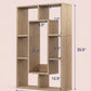 7-Tier Cube Bookshelf, Tall Narrow Bookcase for Small Spaces