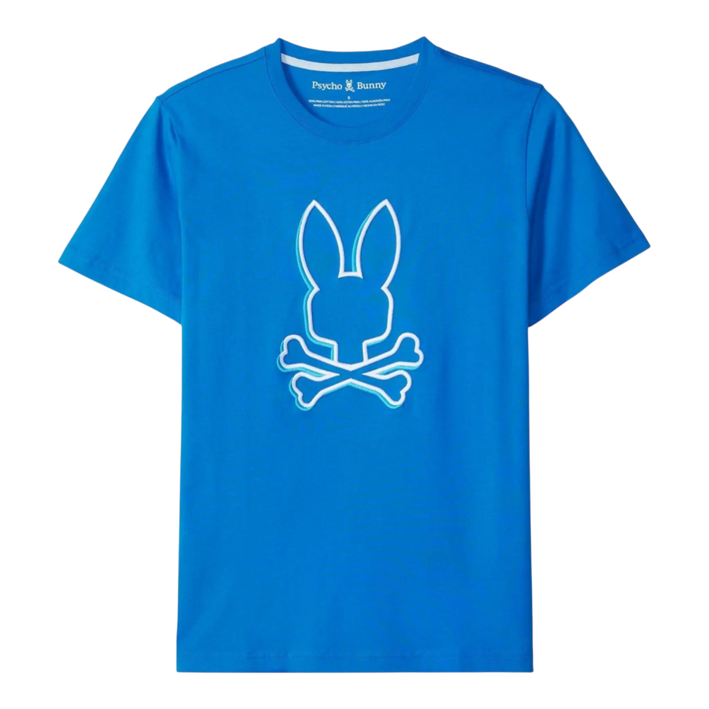 Psycho Bunny Bellaire Graphic Men T-Shirt Princess Blue