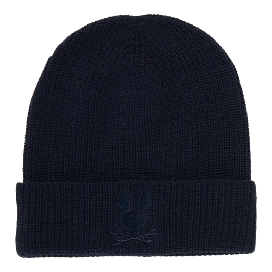 Psycho Bunny Allen Merino Wool Knit Cuff Men Beanie North Sea