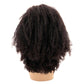 Afro Kinky Curly 4x4 Transparent Lace 100% Human Hair Closure Wig