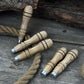 5-Piece Ash Handle Set with Rings