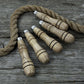 5-Piece Ash Handle Set with Rings