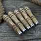 5-Piece Ash Handle Set with Rings