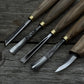 5-Piece Hand-Forged Wood Carving Tool Set