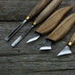 5-Piece Wood Carving Tool Set with Sharpening Board
