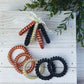 Large Hair Coil Set in Black and Orange