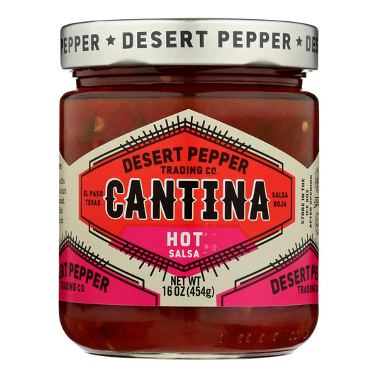 Desert Pepper Trading Cantina Salsa, Hot Red, 16 oz (Pack of 6)