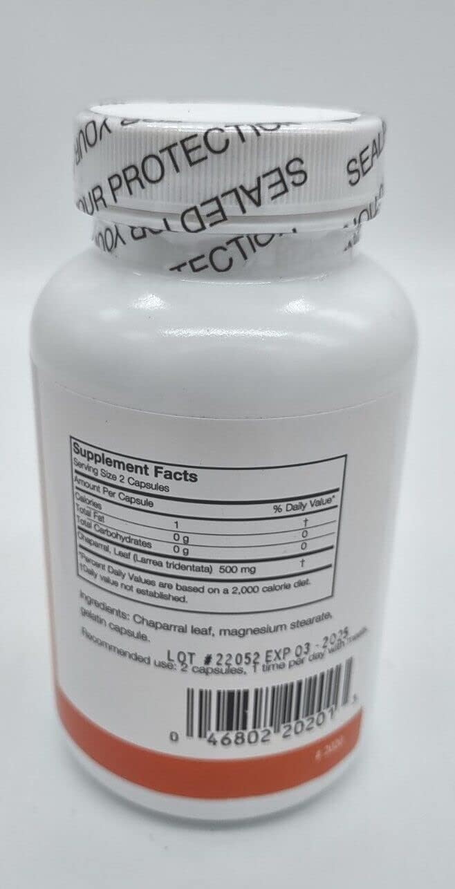 Arizona Natural Chaparral, 500 mg, 180 Capsules