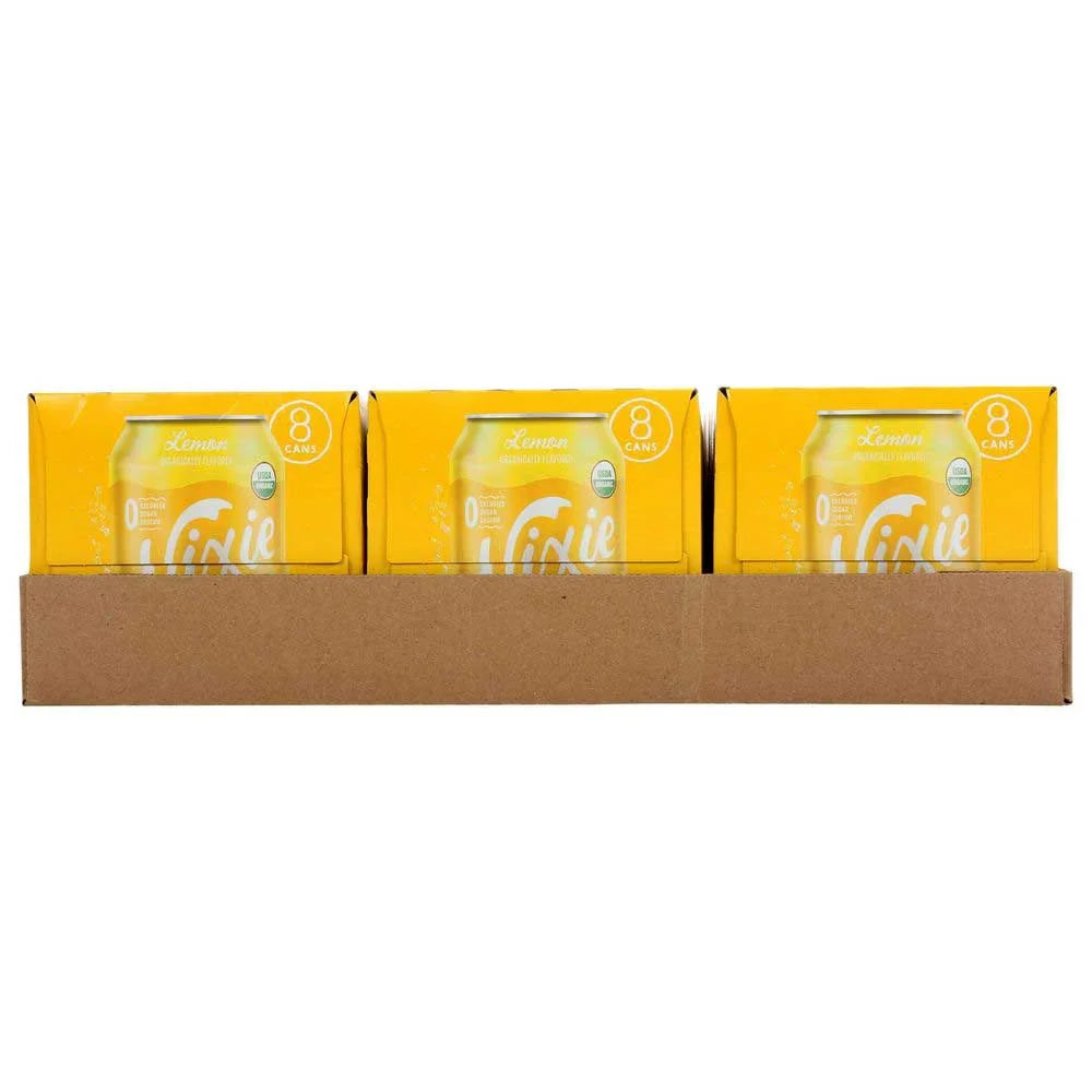 Nixie Lemon Sparkling Water, 8 Oz., Case of 3