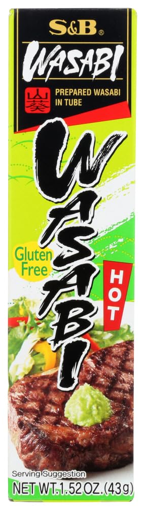 S&B Wasabi Tube, 1.52 Oz., Pack of 10