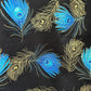 Peacock Feathers Vintage Dress