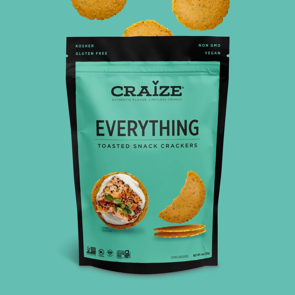 Craize Corn Cracker Everything Toast, 4 Oz., Pack of 6