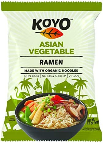 Koyo Gluten-Free Ramen Garden Vegetable (6 Pack, 2 Oz Each)