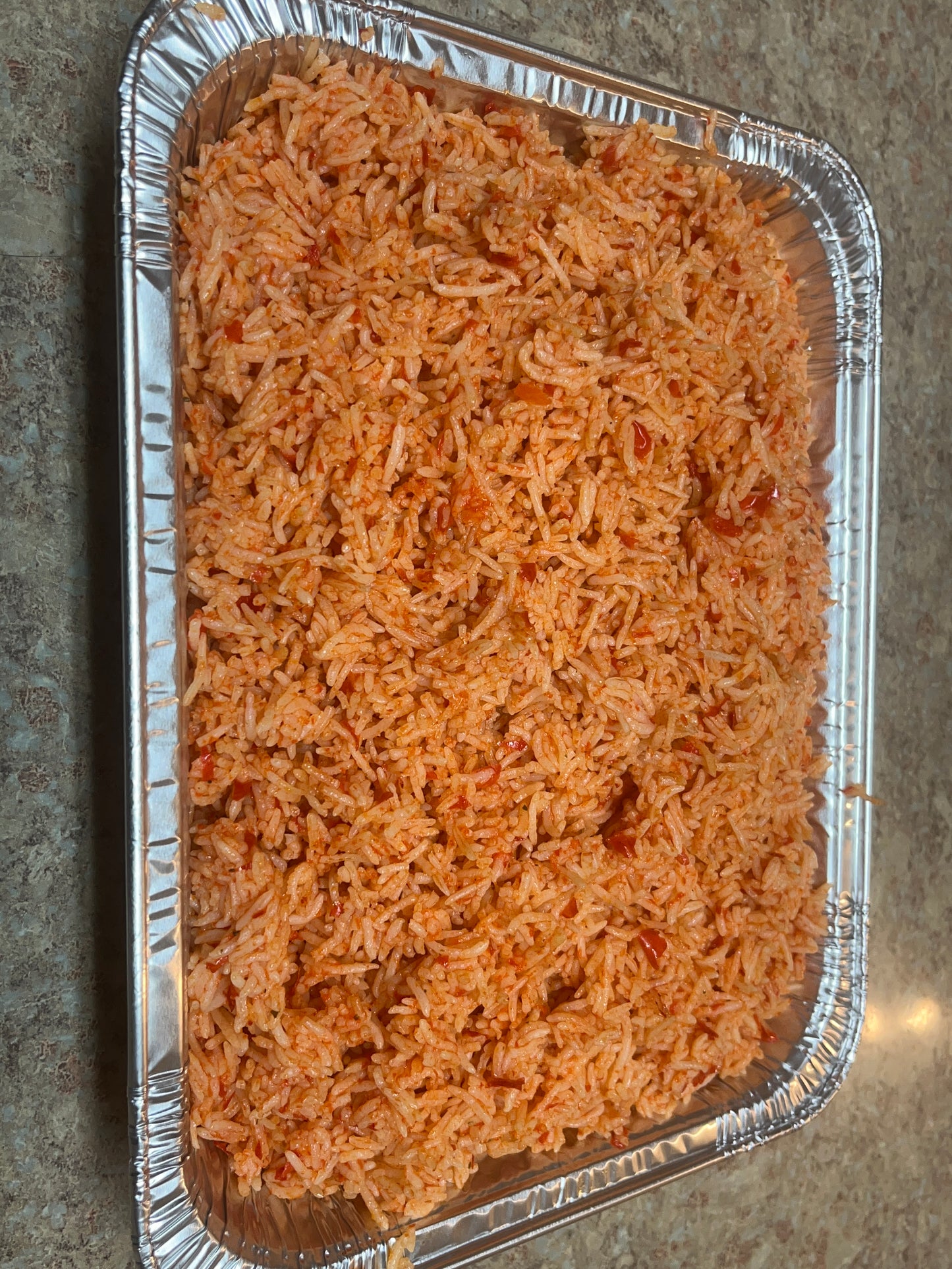 Small Event Tray Of Jollof Rice