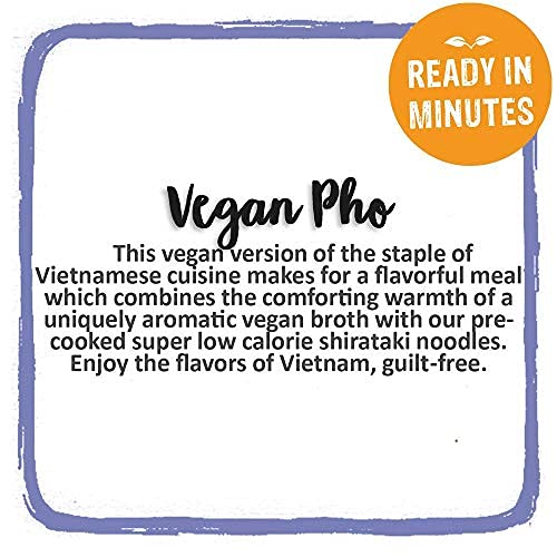 Miracle Noodle Ready-to-Eat Vegan Pho, 7.6 Oz. (Pack of 6)